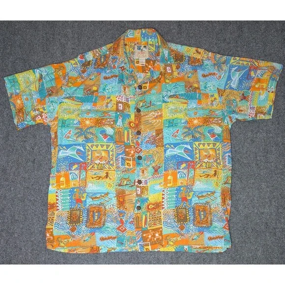 Vintage Kahala John Severson Shirt Mens M Hawaiian Rayon Surf Board USA Made - Picture 1 of 6